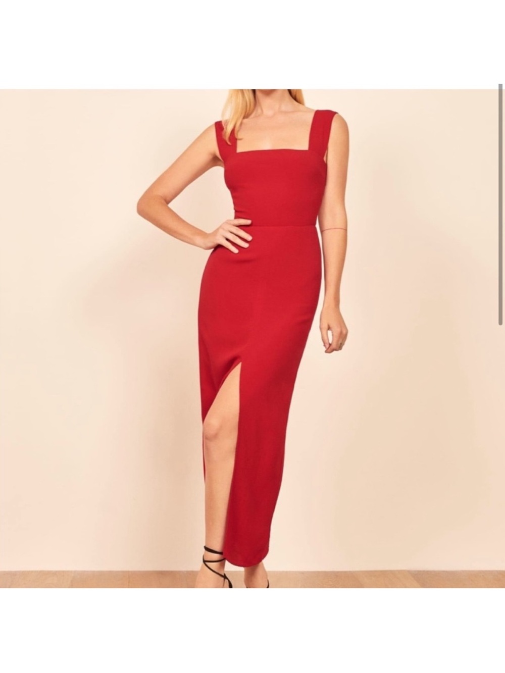 Reformation Graciella Slit Midi Dress